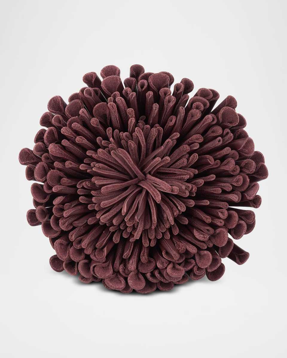 Leather Flower Choker